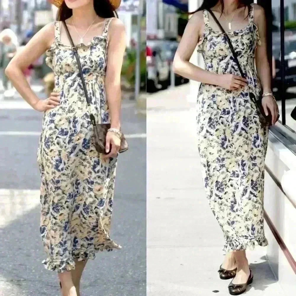 Anthropologie Moulinette Soeurs Silk Maxi Dress